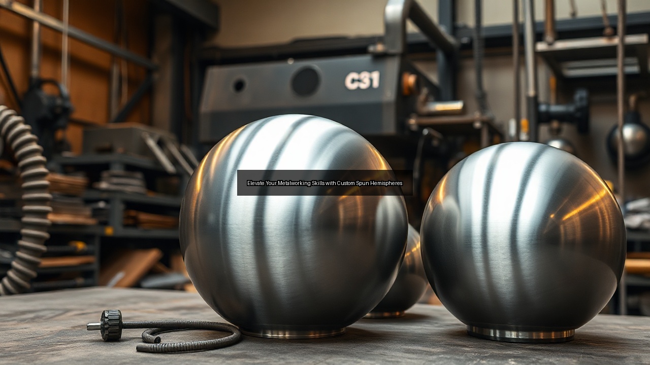metal spinning spun spun aluminum spun hemispheres iron